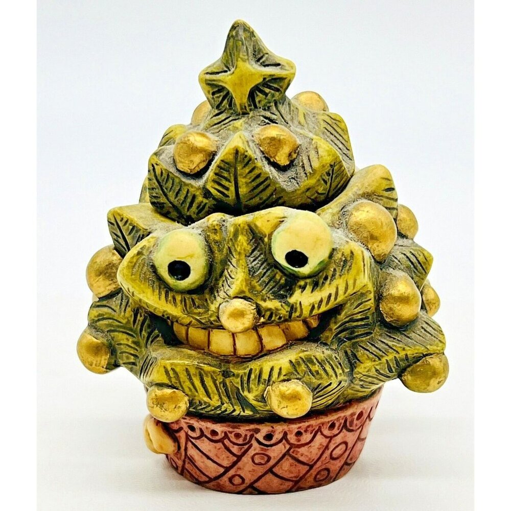 Harmony Ball‎ Pot Bellys Green Gleamer Christmas Tree Seasonal Figurine 2002